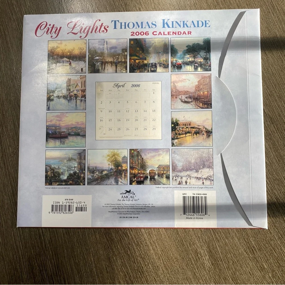 Thomas Kinkade City Lights 2006 Special Collectors Edition Calendar